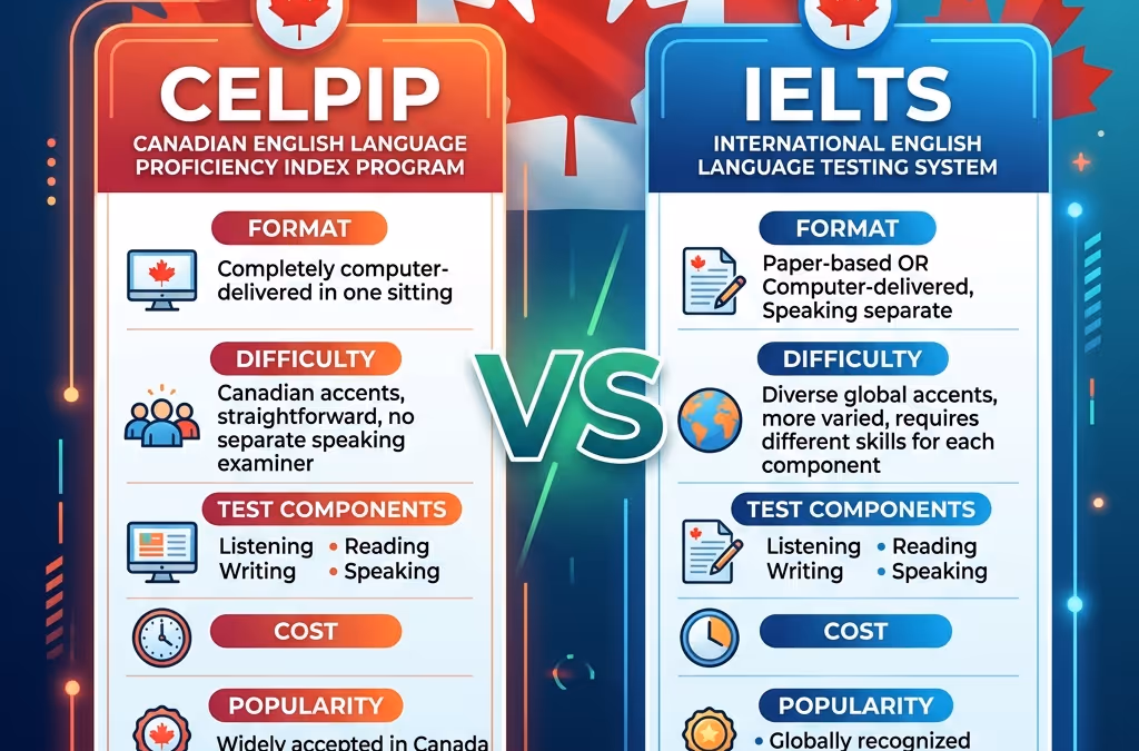 CELPIP vs IELTS General: Which is Best for Canada PR in 2026?