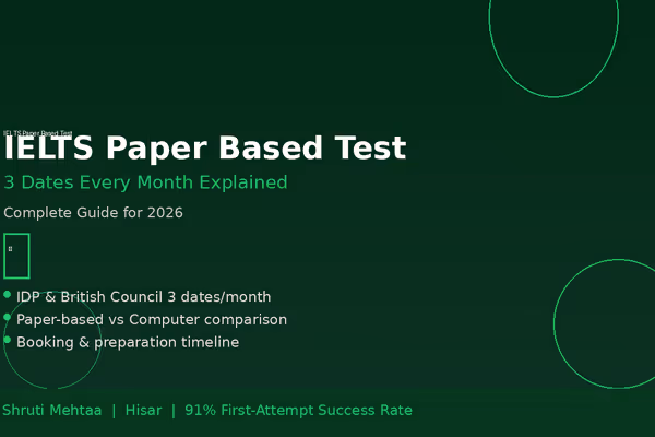IELTS Paper Based Test: 3 Dates Every Month Explained for 2026