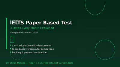 IELTS Paper Based Test: 3 Dates Every Month Explained for 2026