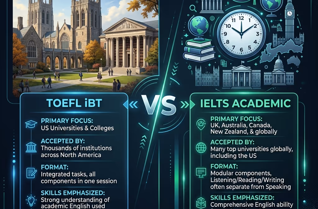 TOEFL iBT vs IELTS Academic: Which is the Smarter Choice for US Universities?