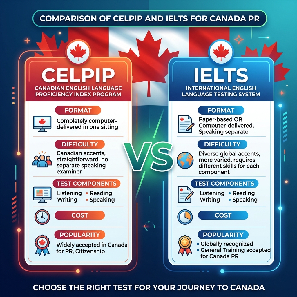 CELPIP vs IELTS General: Which is Best for Canada PR in 2026?