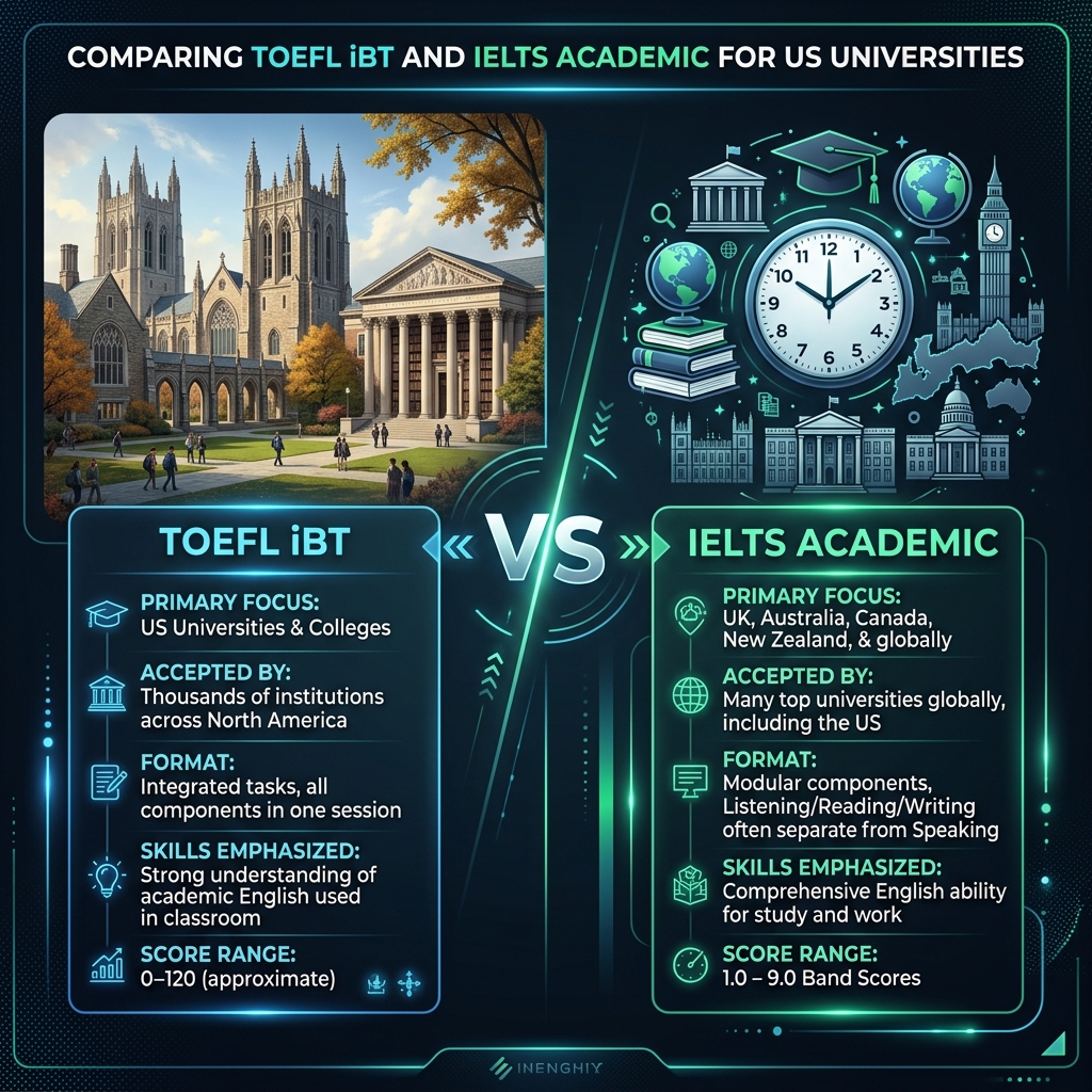 TOEFL iBT vs IELTS Academic: Which is the Smarter Choice for US Universities?
